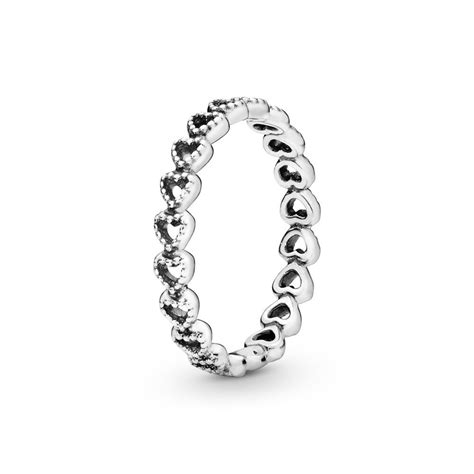 love ring sterling silver|pandora silver linked love ring.